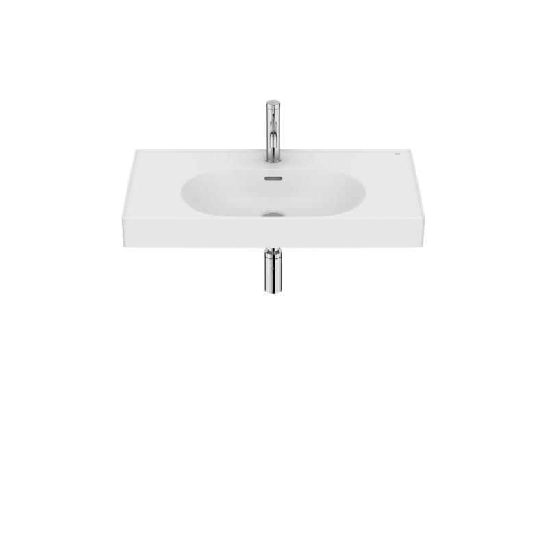 MERIDIAN Umywalka ścienna / meblowa 80x46 cm Fineceramic BIAŁY MAT ROCA A327745620