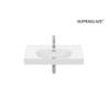 MERIDIAN Umywalka ścienna / meblowa 80x46 cm Fineceramic SUPRAGLAZE ROCA A327745S00