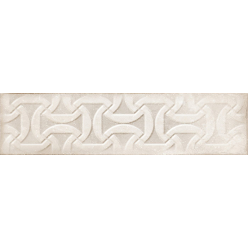 DROP RELIEVE IVORY BRILLO 7,5X30 GAT.1 (P.101327)