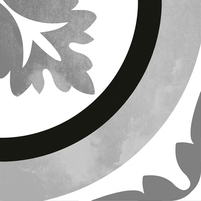 ORNAMENTAL BLACK&WHITE MAT 20X20 GAT.1 (P.103665)