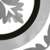 ORNAMENTAL BLACK&WHITE MAT 20X20 GAT.1 (P.103665)