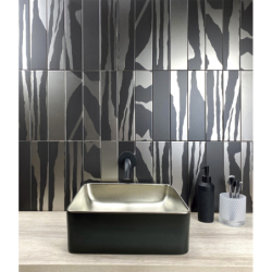 FLAT SAVANNAH BLACK & SILVER SATYNA 7.5X30 GAT.1 (P.103737)