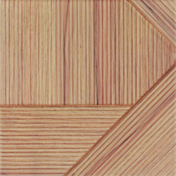 STRIPES MIX TEAK MAT 25X25...
