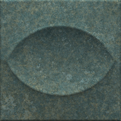 TIFFANY TEAL MAT 15X15...