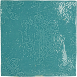 ZELLIGE DECOR TURQUES GLOSS 12,5X12,5 GAT.1 (P.106093)