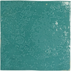 ZELLIGE DECOR TURQUES GLOSS 12,5X12,5 GAT.1 (P.106093)