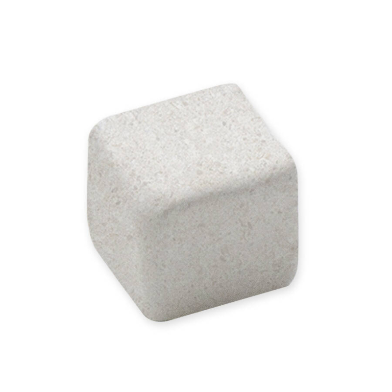STRIPES EDGE CORNER WHITE STONE MAT 0,8X0,8 GAT.1 (P.106811)