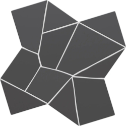 GAUDI BASALT MAT 25,5X25,5...