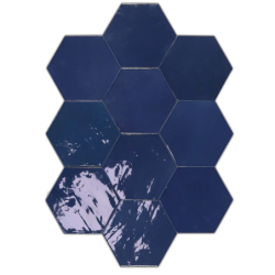 ZELLIGE HEXA COBALT GLOSS 10,8X12,4 GAT.1 (P.107249)