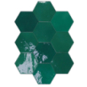 ZELLIGE HEXA EMERALD GLOSS 10,8X12,4 GAT.1 (P.107251)