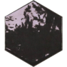 ZELLIGE HEXA GRAPHITE GLOSS 10,8X12,4 GAT.1 (P.107253)
