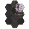 ZELLIGE HEXA GRAPHITE GLOSS 10,8X12,4 GAT.1 (P.107253)