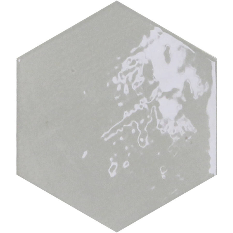 ZELLIGE HEXA GREY GLOSS 10,8X12,4 GAT.1 (P.107255)
