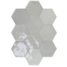 ZELLIGE HEXA GREY GLOSS 10,8X12,4 GAT.1 (P.107255)