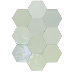 ZELLIGE HEXA MINT GLOSS 10,8X12,4 GAT.1 (P.107257)