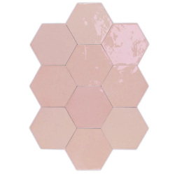 ZELLIGE HEXA PINK GLOSS 10,8X12,4 GAT.1 (P.107261)