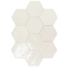 ZELLIGE HEXA WHITE GLOSS 10,8X12,4 GAT.1 (P.107263)