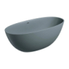 Wanna wolnostojąca z przelewem, 160 x 75 cm, Shell m+ Ash grey mat OMNIRES SHELLWWZPAG