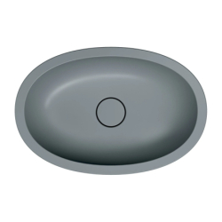 Umywalka podblatowa 54 x 34 cm, Shell m+ Ash grey mat OMNIRES SHELL540UPAG
