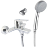 Bateria wannowa ścienna z zestawem prysznicowym Loco chrom DEANTE BLC011M