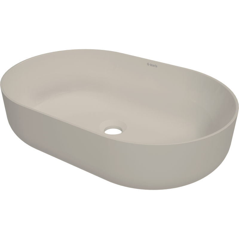 Umywalka ceramiczna nablatowa Round beż DEANTE CGR5U6S