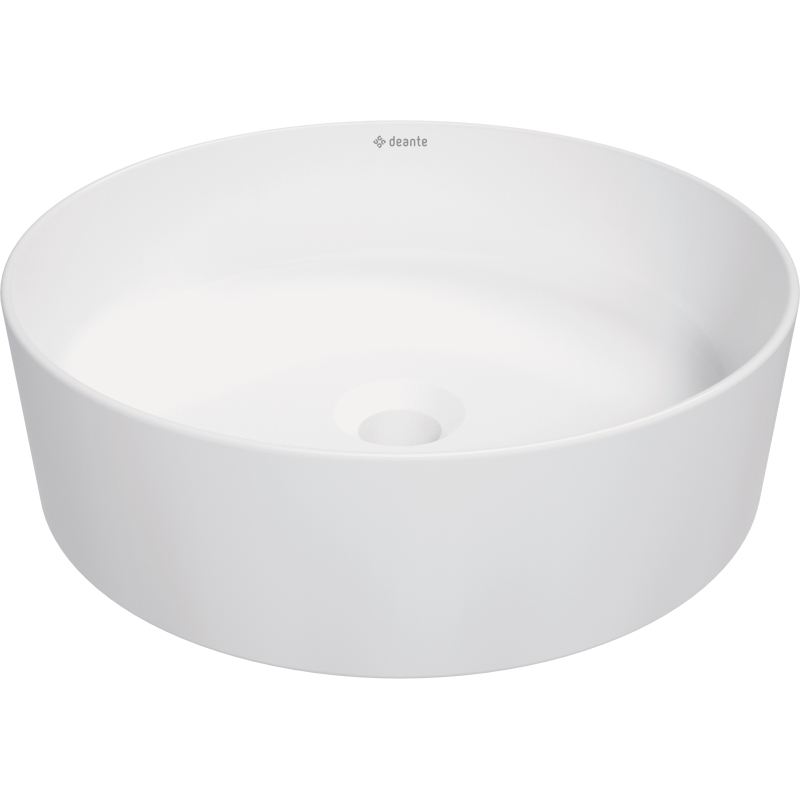 Umywalka ceramiczna nablatowa Round biały mat DEANTE CGRAU4S