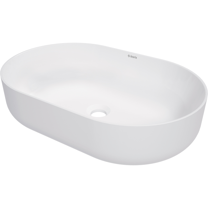 Umywalka ceramiczna nablatowa Round biały mat DEANTE CGRAU6S