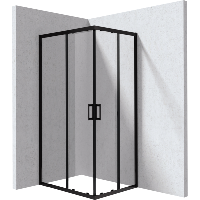 Kabina prysznicowa prostokątna 100x80 cm Funkia evo nero DEANTE KYCN018P