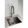 Zlewozmywak stalowy z baterią 1-komorowy Olfato precious titanium DEANTE ZPOAD10A