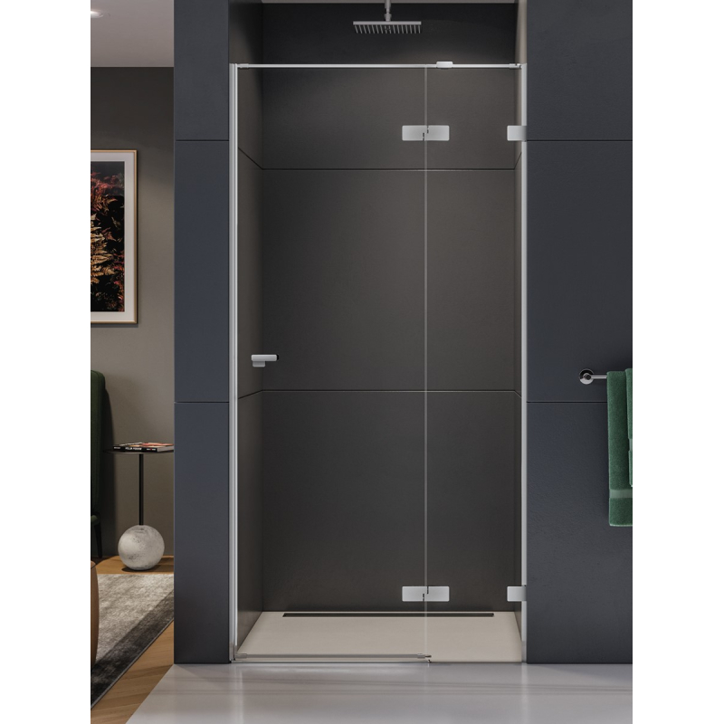 DRZWI WNĘKOWE EVENTA 1D P 80x200 CZYSTE 8mm POWŁOKA CHROM POŁYSK NEW TRENDY EXK-4451