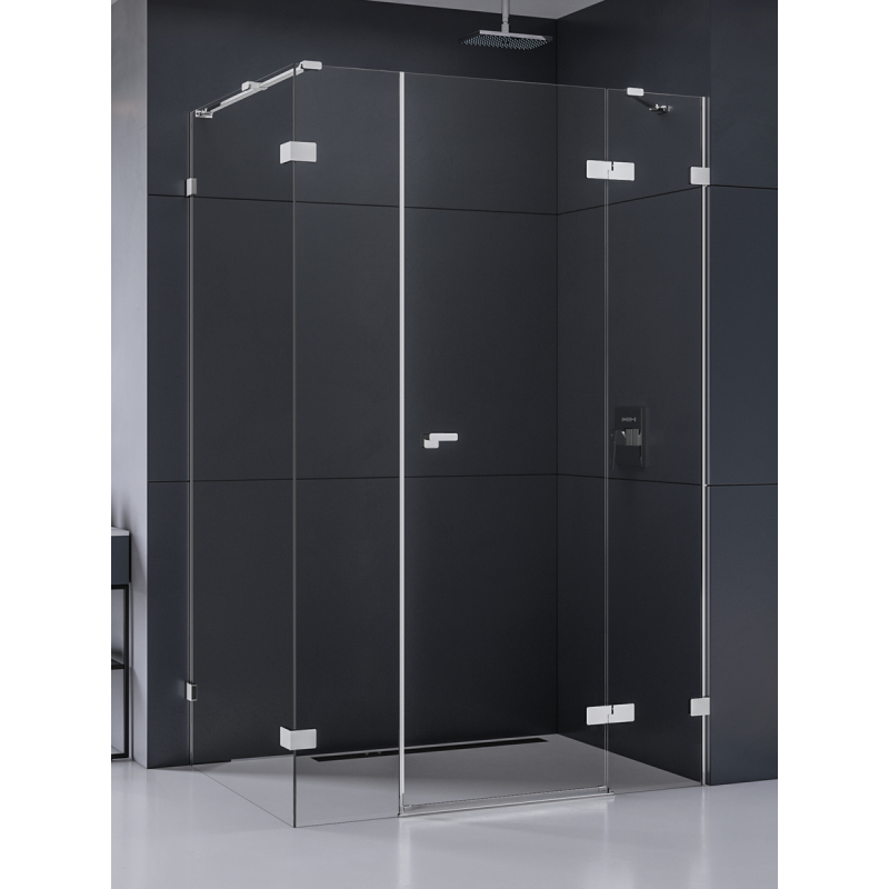 NZ4 KABINA EVENTA PLUS 1D PROSTOKĄTNA P 150x80x200 CZYSTE 8mm POWŁOKA CHROM POŁYSK NEW TRENDY EXK-4558