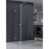 KABINA EVENTA 1D KWADRATOWA PRZYŚCIENNA L 80x80x200 CZYSTE 8mm POWŁOKA CHROM POŁYSK NEW TRENDY EXK-4595
