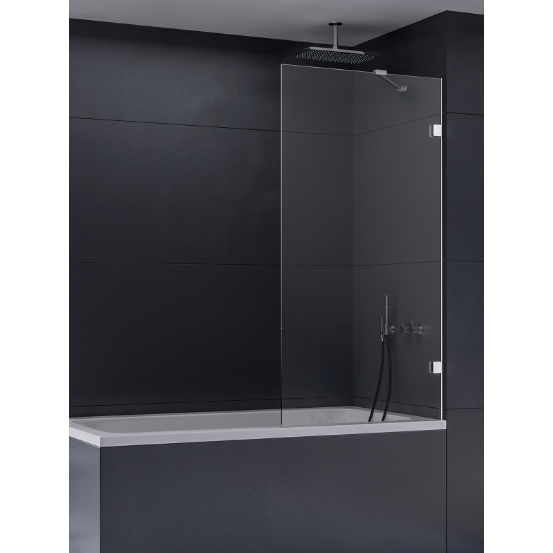 NZ4 PARAWAN NAWANNOWY EVENTA U 100x150 CZYSTE 8mm POWŁOKA CHROM POŁYSK NEW TRENDY EXK-6998