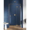 DRZWI WNĘKOWE AVEXA GOLD BRUSHED 1D P 80x200 CZYSTE 6mm POWŁOKA ZŁOTY SZCZOTKOWANY NEW TRENDY EXK-1715