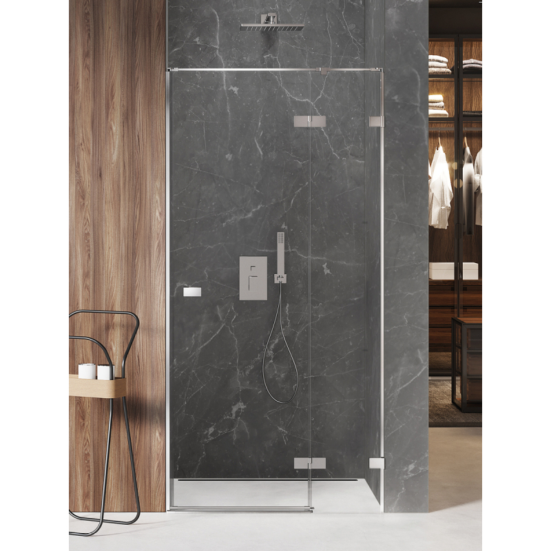 DRZWI WNĘKOWE AVEXA 1D P 120x200 CZYSTE 6mm POWŁOKA CHROM POŁYSK NEW TRENDY EXK-1450
