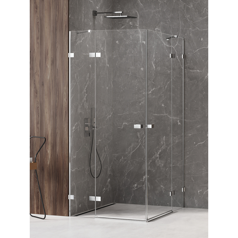 KABINA AVEXA 2D KWADRATOWA 100x100x200 CZYSTE 6mm POWŁOKA CHROM POŁYSK NEW TRENDY EXK-1527