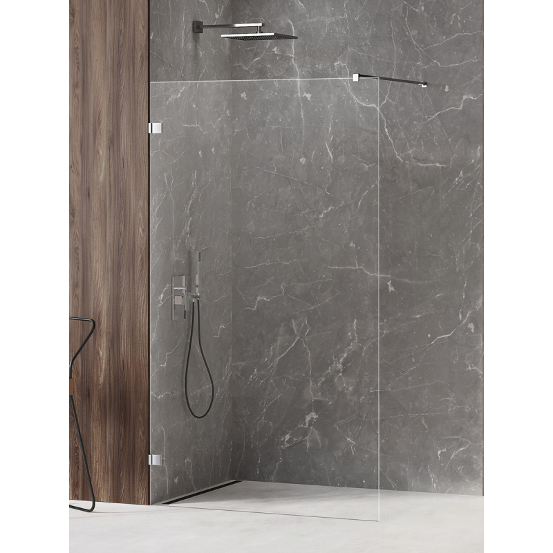 KABINA AVEXA WALK-IN U 90x200 CZYSTE 6mm POWŁOKA CHROM POŁYSK NEW TRENDY EXK-1542