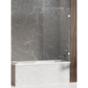 NZ4 PARAWAN NAWANNOWY AVEXA U 100x150 CZYSTE 6mm POWŁOKA CHROM POŁYSK NEW TRENDY EXK-1953