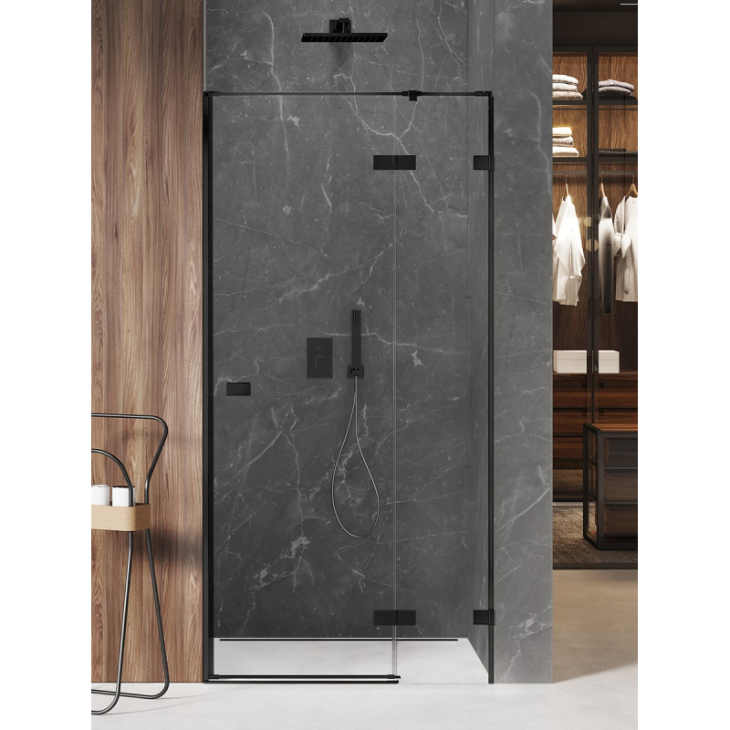 DRZWI WNĘKOWE AVEXA BLACK 1D P 80x200 CZYSTE 6mm POWŁOKA CZARNY MAT NEW TRENDY EXK-1547