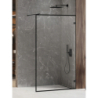 KABINA AVEXA BLACK WALK-IN U 120x200 CZYSTE 8mm POWŁOKA WZÓR RAMKA CZARNY MAT NEW TRENDY EXK-2053