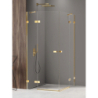 KABINA AVEXA GOLD SHINE 2D PROSTOKĄTNA  120x90x200 CZYSTE 6mm POWŁOKA ZŁOTY POŁYSK NEW TRENDY EXK-1705