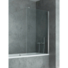 PARAWAN NAWANNOWY NEW MODUS U 80x150 CZYSTE 8mm POWŁOKA WSP. PROSTOPADŁY CHROM POŁYSK NEW TRENDY EXK-0291-WP