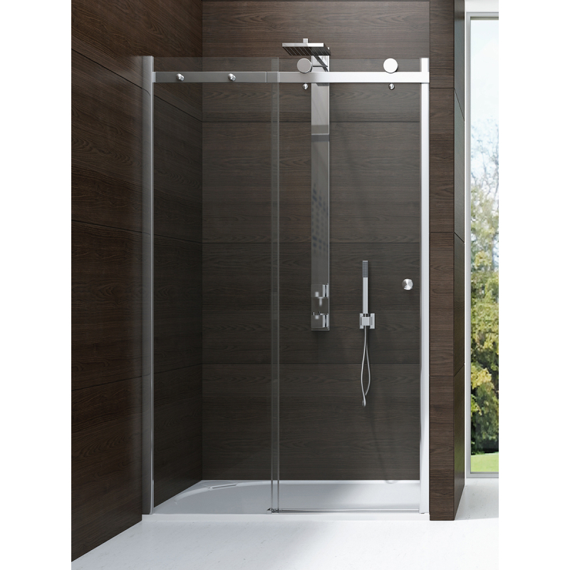 DRZWI WNĘKOWE DIORA 1D U 130x200 CZYSTE 6mm POWŁOKA CHROM POŁYSK NEW TRENDY EXK-1316