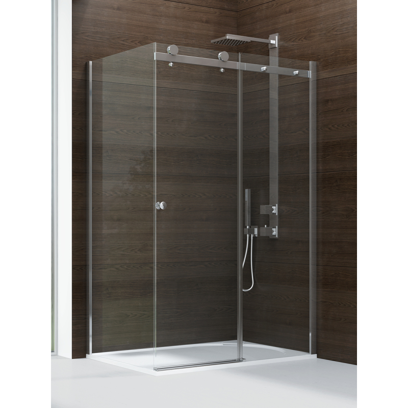 KABINA DIORA 1D PROSTOKĄTNA U 100x90x200 CZYSTE 6mm POWŁOKA CHROM POŁYSK NEW TRENDY EXK-1303/EXK-1306