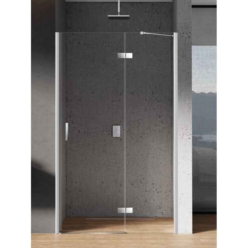 DRZWI WNĘKOWE NEW RENOMA 1D P 120x195 CZYSTE 6mm POWŁOKA CHROM POŁYSK NEW TRENDY D-0102A