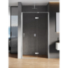 DRZWI WNĘKOWE NEW RENOMA 1D P 90x195 CZYSTE 6mm POWŁOKA WSP. RÓWNOLEGŁY CHROM POŁYSK NEW TRENDY D-0098A-WP