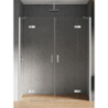 DRZWI WNĘKOWE NEW RENOMA 2D  150x195 CZYSTE 6mm POWŁOKA CHROM POŁYSK NEW TRENDY D-0095A/D-0096A