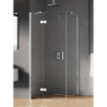 KABINA NEW RENOMA 1D PROSTOKĄTNA L 100x80x195 CZYSTE 6mm POWŁOKA CHROM POŁYSK NEW TRENDY D-0115A/D-0083B