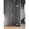 KABINA NEW RENOMA 1D PROSTOKĄTNA P 100x80x195 CZYSTE 6mm POWŁOKA CHROM POŁYSK NEW TRENDY D-0116A/D-0083B