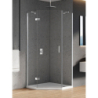 KABINA NEW AZURA 1D PIĘCIOKĄTNA L 80x80x195 CZYSTE 6mm POWŁOKA CHROM POŁYSK NEW TRENDY K-0559